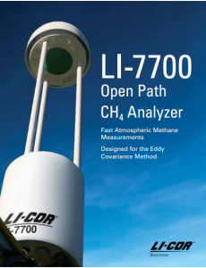 LI-7700 Open Path CH4 Analyzer