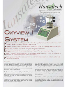 Листовка по системе Oxyview 1, Hansatech