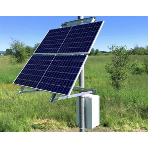 Автономная солнечная система электропитания, выходная мощность 130 Ватт, необходимость в солнце 1 - 2 часа в день
