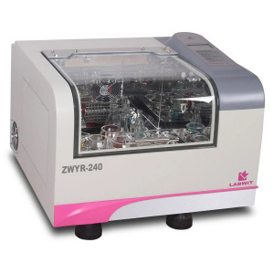 ZWYR-240 — шейкер-инкубатор, 69 л, ампл. 1-50 мм, 30-400 об/мин, от +4 до +60°С, платформа 400×370 мм