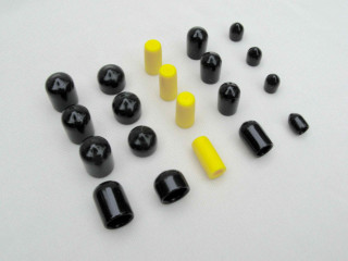 CAP5 – крышка для пробирок (черная/желтая, 100), TriKinetics
