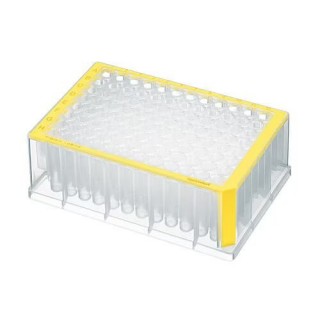 Планшет Deepwell, 96 прозрачных лунок, 1000 мкл, стерильно, желтый, 40 шт (5 пак. × 8 шт), Eppendorf